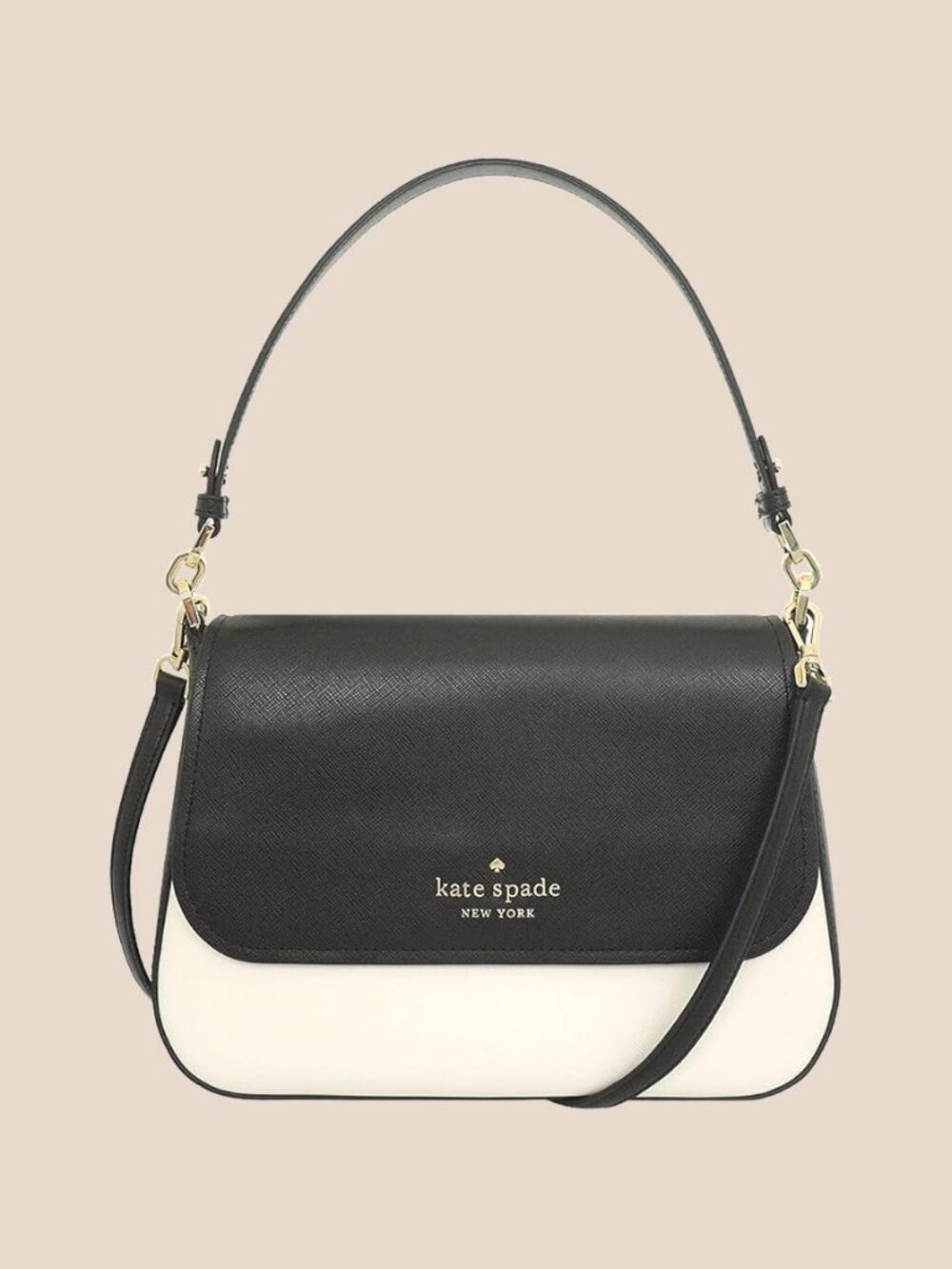 Kate Spade Staci Saffiano Colorblock Shoulder Bag & Crossbody – Black Multi